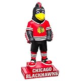 Team Sports America NHL Chicago Blackhawks Fun Colorful Mascot Statue 12 Inches Tall