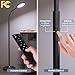 luckystyle Floor Lamp,Super Bright Dimmable LED Lamps for Living Room, Custom Color Temperature Standing Lamp with Remote Push Button, Adjustable Gooseneck Reading Floor Lamp for Bedroom Office Black