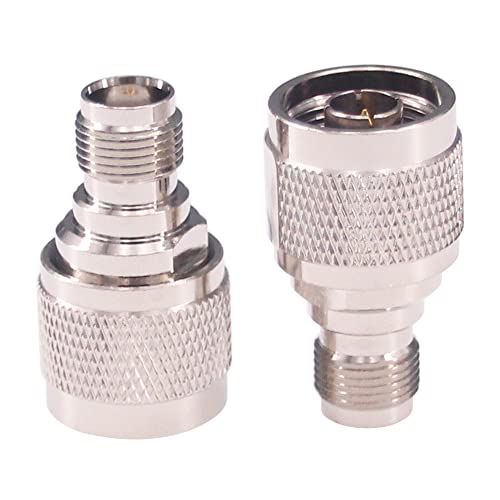 Adaptador RF coaxial N macho a TNC hembra 2 piezas miniatura 4