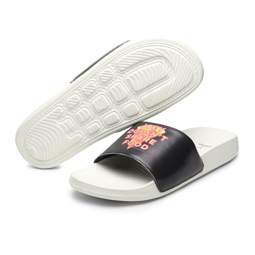 Image of YOHO Sliders for Men | Comfortable and Lightweight Slides | WB Cartoon & Comic Characters: Batman,Superman,Tom & Jerry,Rick & Morty,Big Bang Theory, Friends and Scooby Doo for Boys
