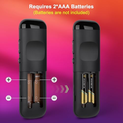 （Pack of 2） Remote Control for Roku TV Remote Replacement for TCL Hisense Sharp Philips RCA Onn Sanyo Jvc Insignia Westinghouse Roku Smart TVs, 2 Pack — view 5
