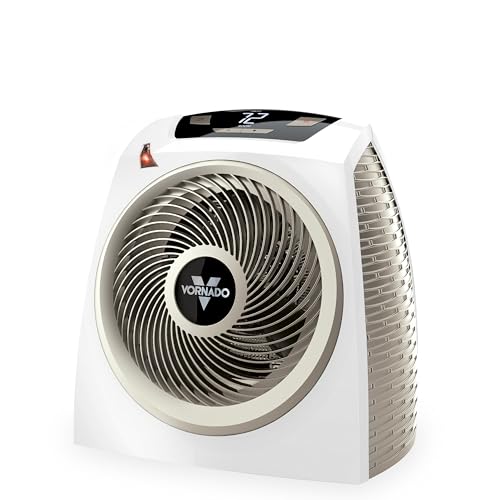 Image of Vornado AVH10 (2025) Space Heater for Home, Fan Only Option, Digital Display with Adjustable Thermostat, Advanced Safety Features, Auto Climate Control, Whole Room Electric Heater for Indoors, White