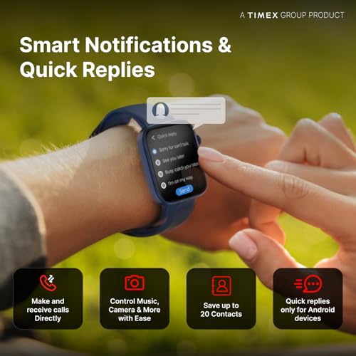 Image of TIMEX iConnect Navigator 1.83 inch(4.6cm) Display with Turn By Turn Navigation & BT Calling Smartwatch for Unisex - TWIXW902T