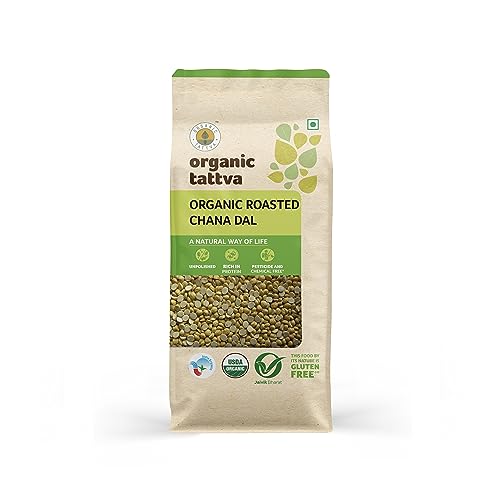 Image of Organic Tattva, Organic Roasted Chana Dal, 500g | 100% Vegan, Gluten Free and NO Additives