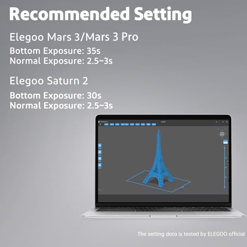Resina 3D Gris ELEGOO 2.0 - Fotopolímero Rápido UV 405nm para Impresoras 3D LCD/DLP. - Fernando Cortés