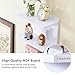 Sicrifety 5 Tier Wall Shelf Unit, 2 Pack White Lack Wall Shelf for Home Display,Ideal for Bedroom,Living Room,Office Decor,Lack Shelves for Book,Shoe,Vanity,Purse(11.8