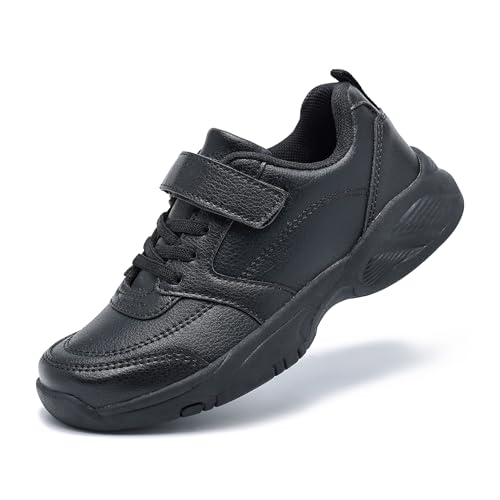 Unisex-Child Tennis Sneakers School Cheer Shoes for Boys Girls Non Slip Casual Uniform Dress Shoes for Little Kid/Big Kid