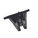 Sexy Panties For Women Naughty Underwear Lace Floral Printed See Through Sensuality Buttocks Hollow Erotic Underpant G-Strings Body Harness Panties Gift For Valentine