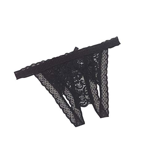 Sexy Panties For Women Naughty Underwear Lace Floral Printed See Through Sensuality Buttocks Hollow Erotic Underpant G-Strings Body Harness Panties Gift For Valentine