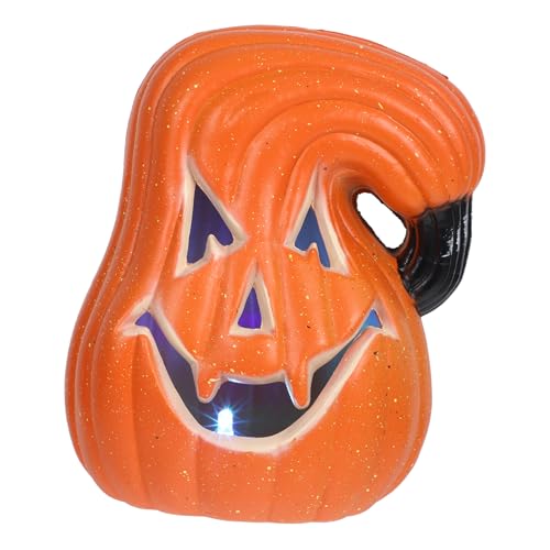 SUPVOX Halloween Pumpkin Lantern Decorations with LED Light Intricate Hollow Design Versatile Indoor Outdoor Use Festive Home Decor for Halloween