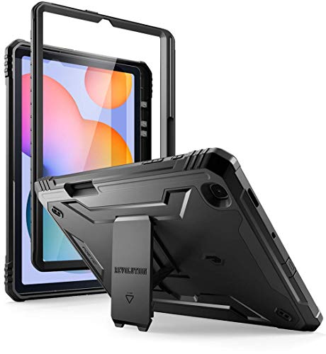 Poetic Revolution Case Designed for Samsung Galaxy Tab S6 Lite with S Pen Holder, 10.4 Inch Model SM-P610/P615 (2020 Release), Full-Body Heavy Duty Case, Built-in-Screen Protector, Black