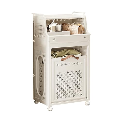 Panier à linge gain de place pour petits espaces, solution rangement mobile - 2