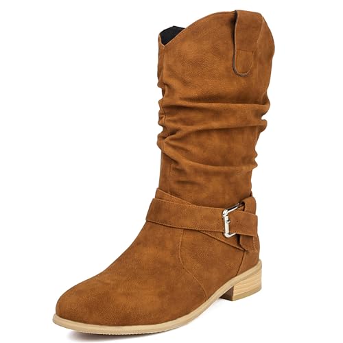 Bottines Chelsea confort femme bout rond marche extérieur de saison