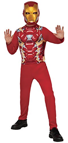 Image of Rubie's Costume Captain America 3: Civil War Iron Man Kids Value Costume, Medium