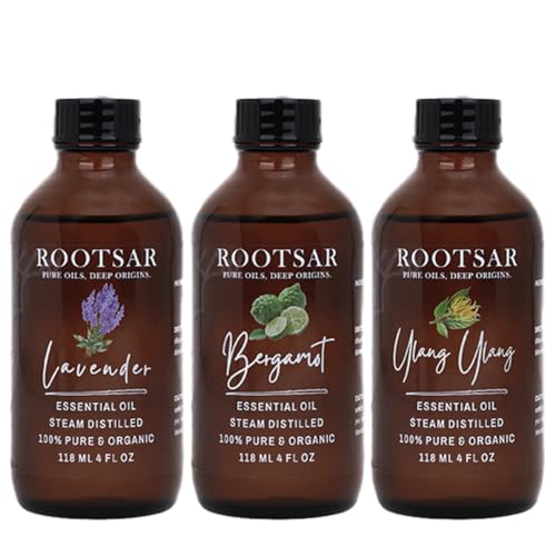 Set de Aceites Esenciales: Lavanda, Bergamota y Ylang Ylang
