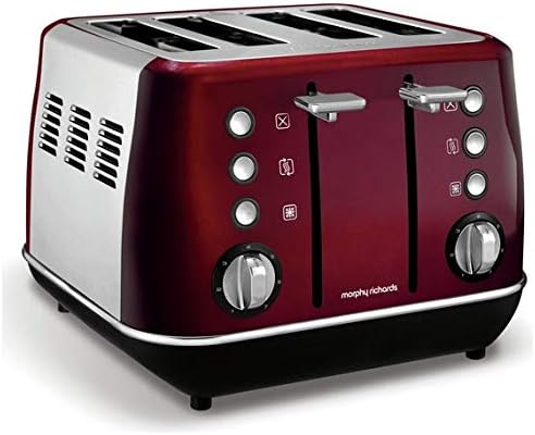 Morphy Richards 240108 Evoke 4 Slice Toaster - Red