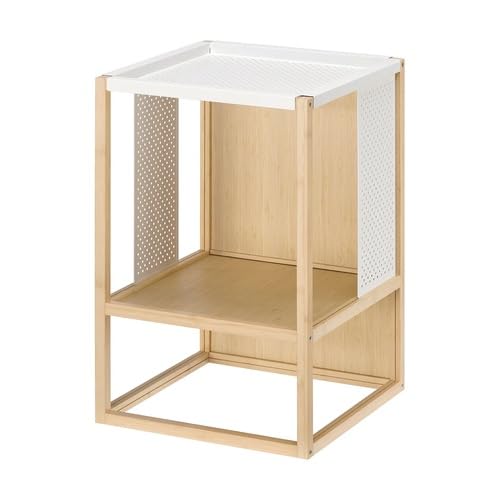 IKEA 折りたたみテーブル ナチュラル/ホワイト 竹 Amazon｜IKEA イケア サイドテーブル 竹/ホワイト 39x 39x56cm