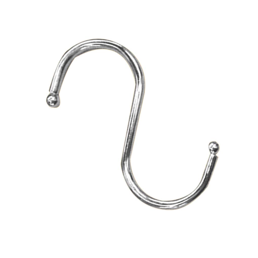 WOVEBIUS 5X S Shaped Hooks Kitchen Spoon Pan Pot Utensils Hangers Closet Clothes Handbag Coat Hook