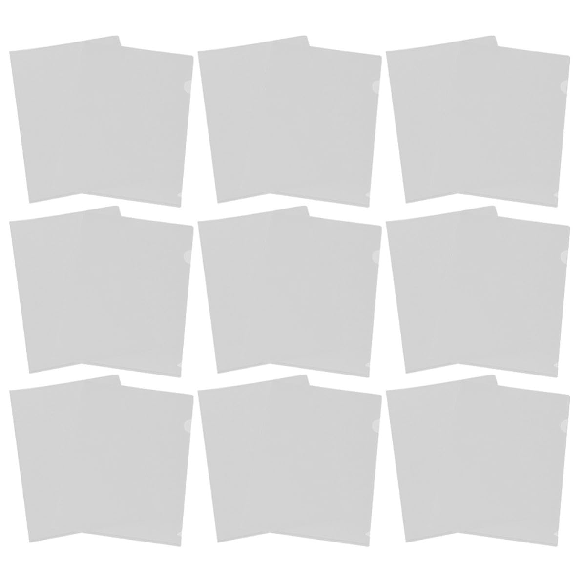Pochettes Transparentes A4 pour Classement Lot de 50 Fines et Portables, pour Bureau et Devoirs Scolaires