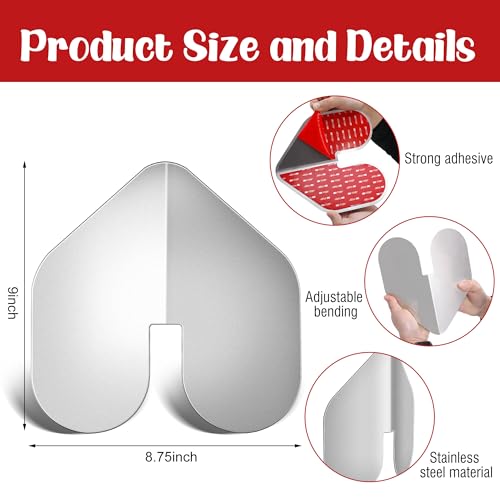 DECOHS 2 Pcs Bow Guard for Boats- Stainless Steel Boat Bow Protector Notched- Bow Keel Guard with Adhesive for Protection Boats Ships from Wear and Scratches - Image 3