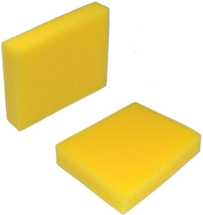 Image of TAOCOCO Rectangle Sponges, Synthetic Watercolor Artist Sponges for Painting, Crafts, Pottery, Yellow, 2 Pack
