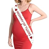 Ladybug Twins Baby Shower Decorations A Little Ladybug is on The Way Mommy of Twins Sash Gifts for Mom-to-Be Insect Theme Baby Shower Gender Reveal Pregnancy Announcement Party Supplies Favor