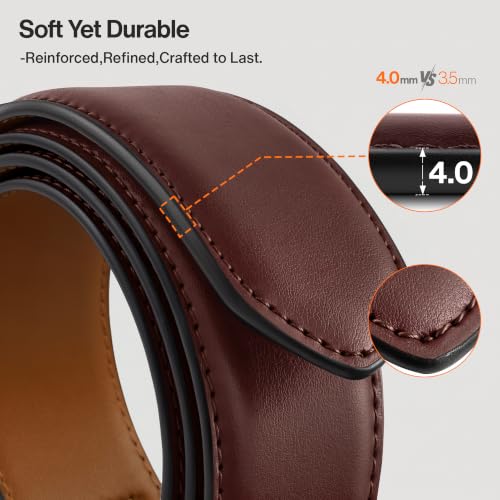 BULLIANT Men's Reversible Leather Belt