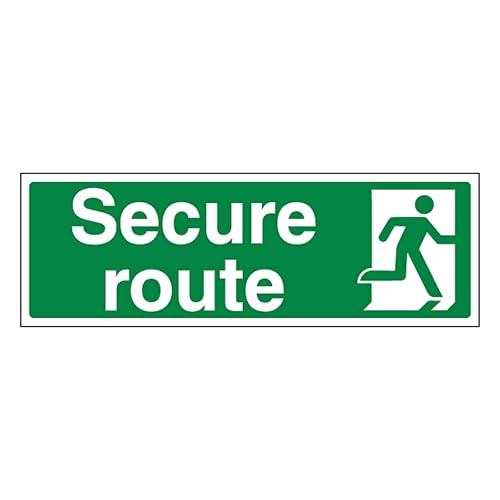 Panneau de sécurité plastique rigide V Safety 600x200mm route droite