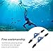2PCS Diving Fin Strap, Diving Spring Fin Strap Stainless Steel Diving Fin Heel Strap with Quick Release Buckles for Scuba Diving (L)