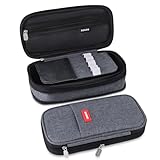 iSuperb Foldable Pencil Case Zipper Big Capacity Aesthetic Canvas Pencil Pouch Compartments Stationery Organizers Pen Bag for Kids Girls Boys Teen Child Student School Supplies Makeup Bags