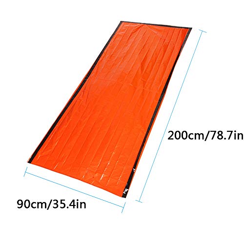 Saco de dormir, Andoer Saco de dormir de emergência térmico portátil com saco de armazenamento de co