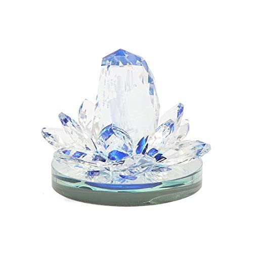 Ubersweet® Imported Blue Goddess of Mercy Carved Shaped Car Air Freshener Perfume Bottle Base_109020
