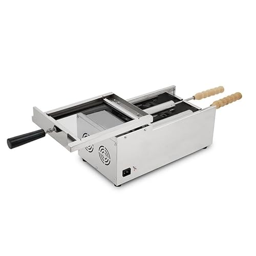DSeenLeap Electric Chimney Cake Maker, with 2 Roller Sticks Oven Maker Machine, Temperature Range 50°C~300°C, for Restaurant Home Kitchen Snack Bar - Image 6