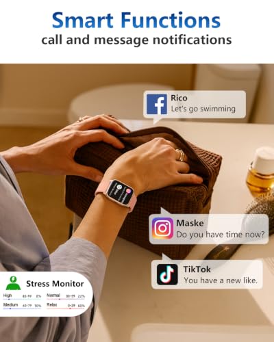 Image of MorePro Fitness Tracker with 24 /7 Heart Rate & Blood Pressure Monitor, Blood Oxygen & Sleep Tracker, Smart Watch with Step Calorie Counter, IP68 Waterproof Activity Tracker for Women Men Android iOS