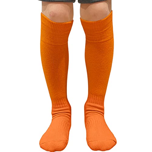 Couver Youth/Kids Knee High Sports Athletic Baseball Softball Socks, Orange, Youth Medium #TOP18