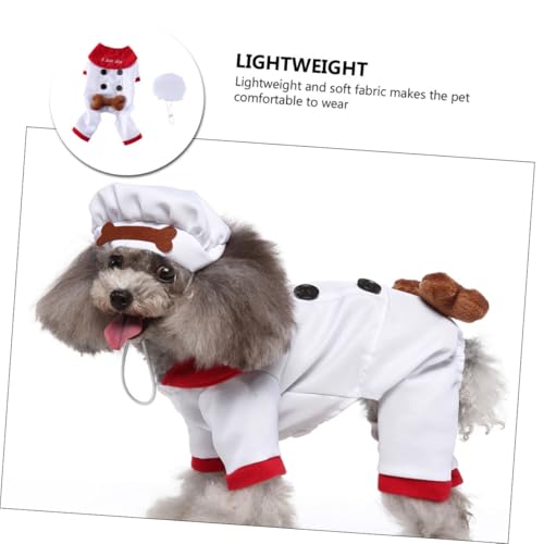 Disfraz para perro NUOBESTY Halloween y Navidad M blanco miniatura 6