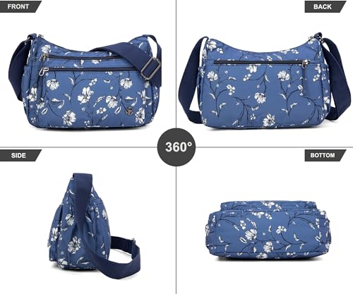 Image of Pealwel Casual Crossbody Bag with Anti Theft Pocket - Women Lightweight Water-Resistant Purse Bag