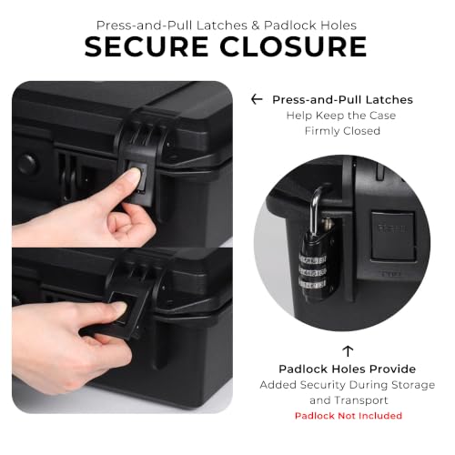EPDEDICATED IP67 Waterproof Camera Hard Case with Custom Foam, 16", Black by EPDEDICATED - Used condition - Image 5