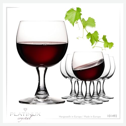 Verres à vin PLATINUX de 250 ml en verre Crystalline à offrir pour une crémaillère - 8