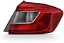 AKKON - For 2016-2019 Chevy Cruze Passenger Side Outer Tail Lights Assembly Chrome Housing Clear Lens