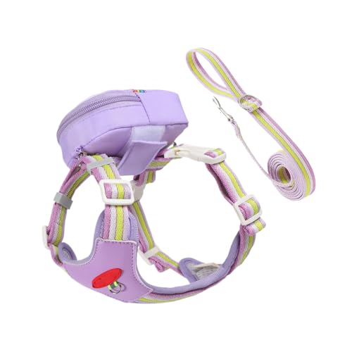 Arnés para perros - Accesorio reflectante para mascotas con cremallera, arnés y cuerda de tracción para cachorros | para cachorros pequeños, medianos y cachorros, senderismo diario, correr