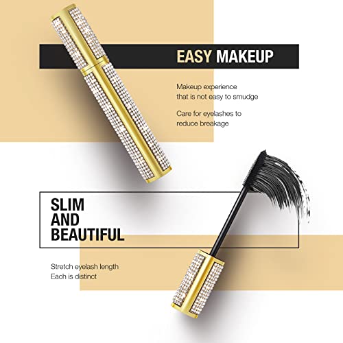 ONLYOILY 4D Silk Fiber Lash Mascara for Longer, Thicker, Voluminous Eyelashes,Natural Smudge-Proof Waterproof Clear Vegan Mascara, All Day Exquisitely Long, Thick, Smudge-Proof Eyelashes (Black) - Image 7