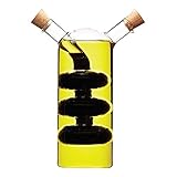 ? Vinagrera de aceite y vinagre con calabaza y 2 tapones de corcho.