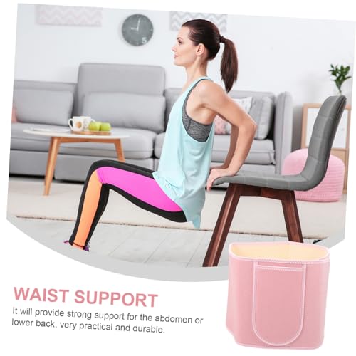 Faja lumbar resistente para mujer rosa miniatura 4