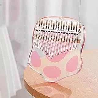 Haiqings Transparent Transparent 17 clés Kalimba Piano Piano Mignon Chats Roses piw Acrylique Portable avec Marteau de… - Les Beatles, Paul McCartney, John Lennon, RIngo Starr, George Harrison