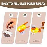 Marchul Interaktives Hundespielzeug, Hunde-/Katzen-Leckerli-Spender, Entenförmiger Puzzle-Futterball für Hunde, Mentales Stimulationsspielzeug gegen Langeweile, Robust
