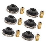 Wurm H HILABEE 6pcs 0,5 Modul Schneckenrad aus Messing, Schneckenwelle, Zahnwellen 40 Zähne Schnecken-Zahnrad