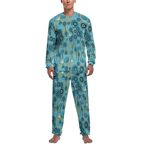 Pyjama coquillage homme manches longues ensemble confortable pour mieux dormir en automne