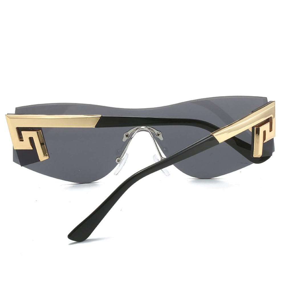 Gafas de sol cuadradas sin montura, lentes de conducción, gafas de sol para niñas, gafas UV400