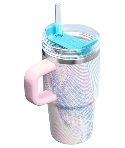 Image of STANLEY Quencher H2.0 Tumbler with Handle and Straw 20 oz | Flowstate 3-Position Lid | Cup Holder Compatible for Travel | Insulated Stainless Steel Cup | BPA-Free | Sea Glass Plume